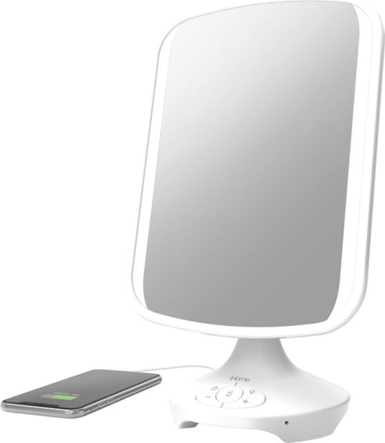 iHome REFLECT Bluetooth Vanity Speaker 10x13in, White