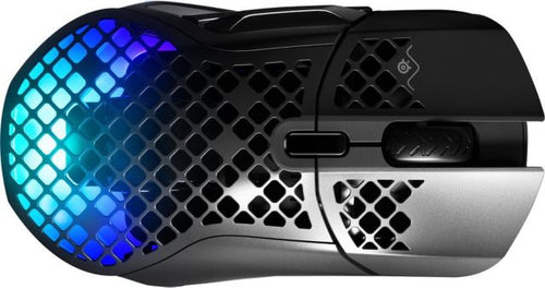 SteelSeries Aerox 5 Ultra Lightweight Honeycomb Wireless RGB Optical Gaming Mouse (Black)